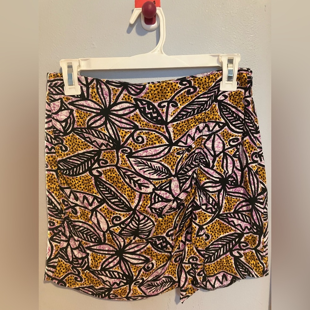 Zara Multicolor Abstract Skirt